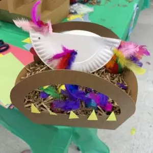 A paper plate craft for easter.